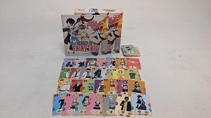 Japanime Games Heroes of Fairy Tail | from The Publisher of Champions of Midgard | Assemble Your Team and Become The Hero Fiore Deserves | 2-4 Players | 15-30 Min | Ages 10+