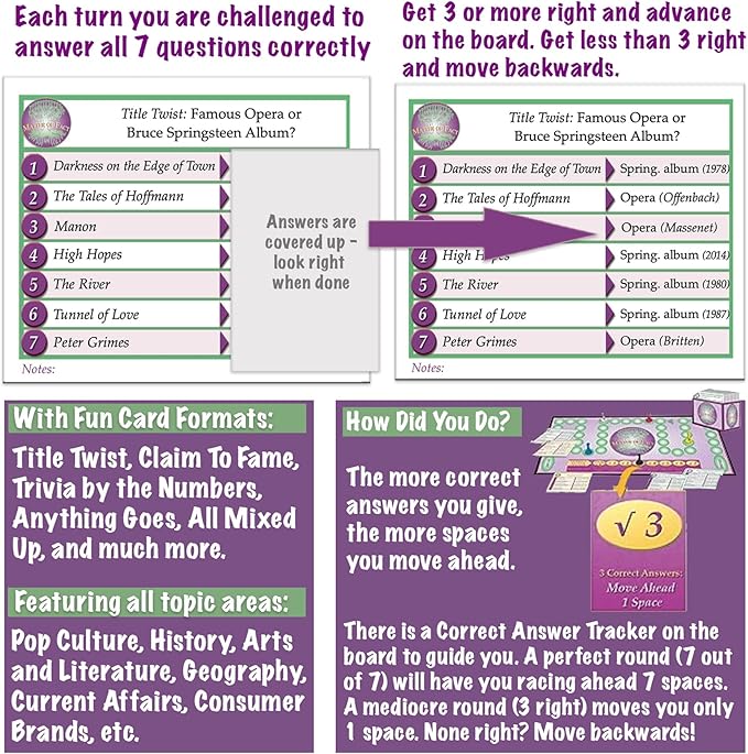 Matter of Fact — Fast-Paced Rapid-Fire Trivia Challenge with Quirky Categories — Adult &amp Family Game Night Fun
