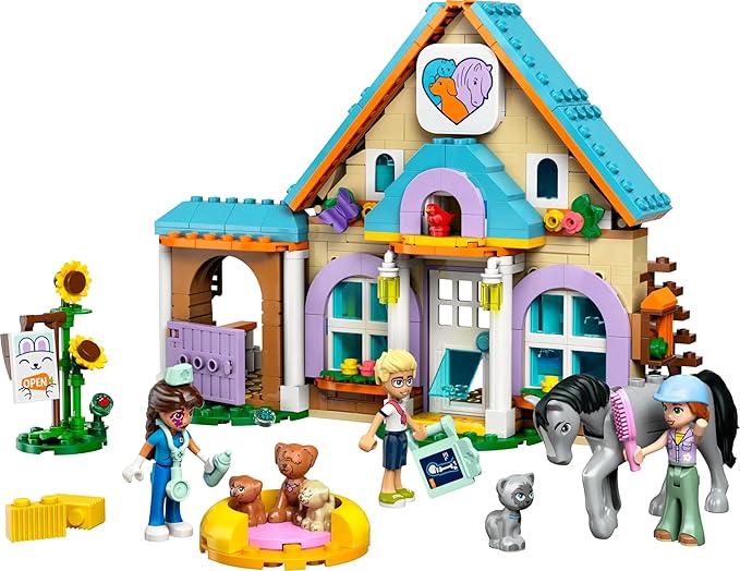 Lego 42651 Friends Animal Hospital and Pets Toy Toy Birthday Present Block Girls Boys Children 7 Years 8 9 Years Old Elementary School Student Pretend Play Pretend Play Animal Creatures
