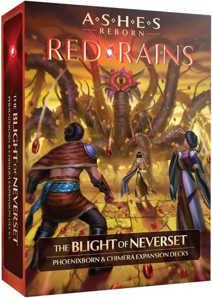 Plaid Hat Games Ashes Reborn: Red Rains The Blight of Neverset Expansion Decks – Phoenixborn &amp Chimera Set for 1-2 Players Ages 14+ – Requires Corpse of Viros &amp Master Set