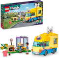 LEGO Friends Dog Rescue Van Building Toy 41741 Mobile Rescue Center Pretend Play Set Gift Idea for Animal-Loving Kids Girls Boys Age 6+ Featuring Nova and Dr. Marlon Mini-Dolls Dog Figure Toy Van