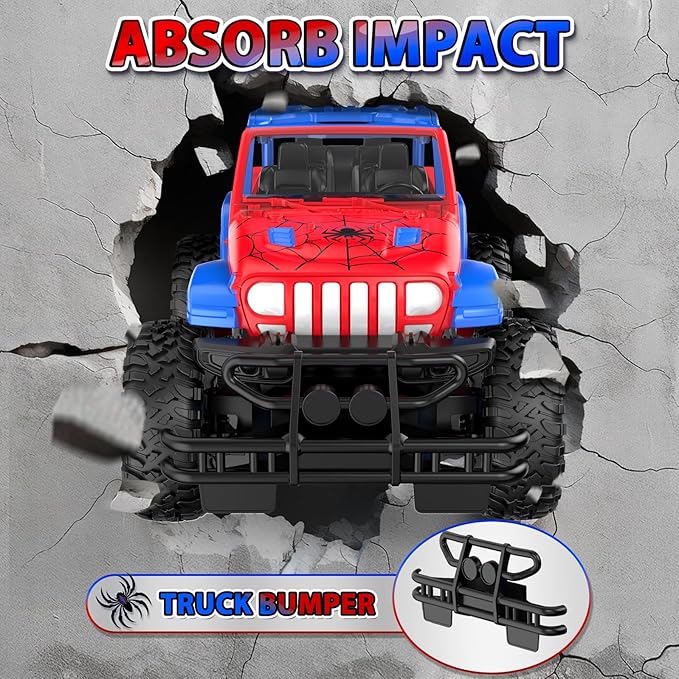 NQD Spider Remote Control Car for Kids RC Car for Boys 2.4Ghz Off Road RC Trucks All Terrain SUV Jeep Toy for Birthday for Kids 3-8 Years Old