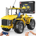 Mould King 17081 RC Technik City Tractor Building Sets MOC Semi Construction Vehicles Farm Sets for Adults 1401 Pieces Remote Control Tractor Model Set for Adult/Collections Enthusiasts