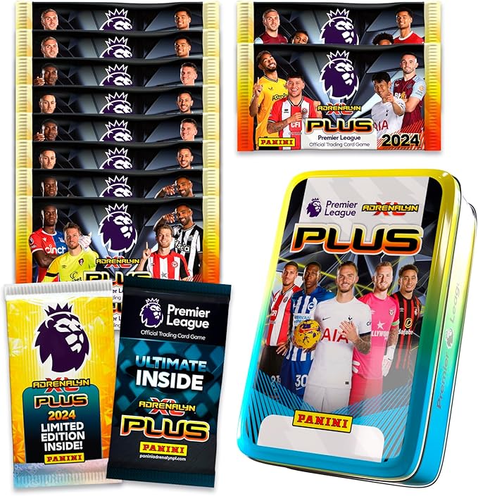 Panini Premier League Adrenalyn XL Plus 2024 Pocket Mixed Classic Tin