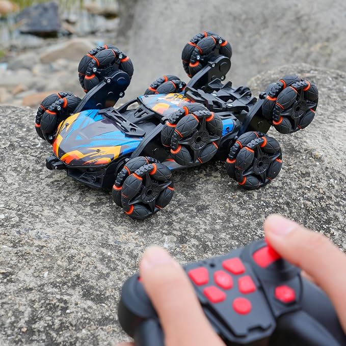 Cool 8 Wheels Hand Controlled rc Stunt Car Toys Gesture Sensing Remote Control Cars for Boys Age 6 7 8-12 13 14 Year Old Birthday Gifts Ideas for Kids