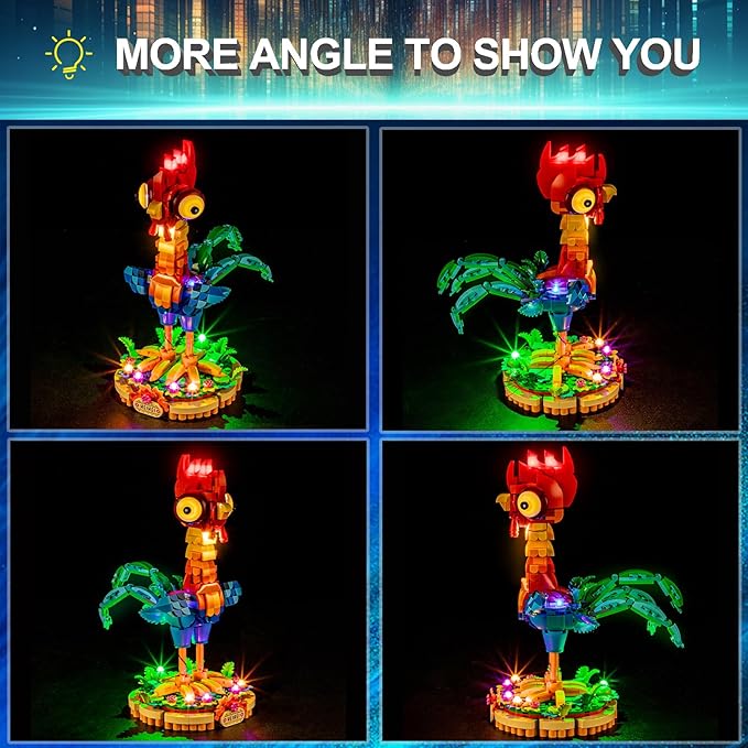 LED Light Kit for Lego 43272 Heihei Set Compatible with Lego 43272 Heihei Building Blocks Model(Not Include Blocks Set)