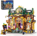 Steampunk Time-Rift Library Lighting Building-Bricks Set 3187 Pcs Modular Building from Chrono Custodians Collection Display Set for Adults and Steampunk Lovers