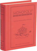 WS Game Company Monopoly Junior Vintage Bookshelf Edition: Linen Fabric-Wrapped Book Case — Classic Monopoly Jr. Board Game for Family Game Night (2-4 Players Ages 5+)