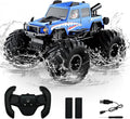 Amphibious Remote Control Trucks2.4G 1:18 4WD All Terrain Off-Road Waterproof Monster RC Cars Pool Toys Hobby RC Vehicle Christmas Birthday Gifts for Kids Boys Girls 8 9 10 11 12+ Bule