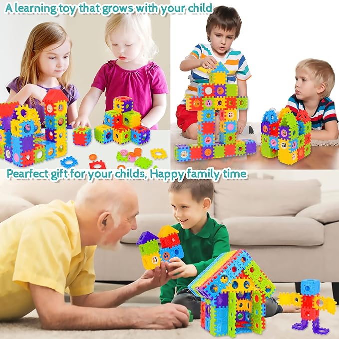 FUBAODA Building Blocks for Toddlers &amp Kids 180 Pcs Toy Building Sets – STEM Building Toys –Interlocking Building Blocks for Toddlers and Kids