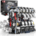 Mould King 10087 L4 Engine Model Building Blocks Kit for Adults Build Your Own Cars Engine That Works DIY STEM Toy for 14+ Teens(1897 Pcs)