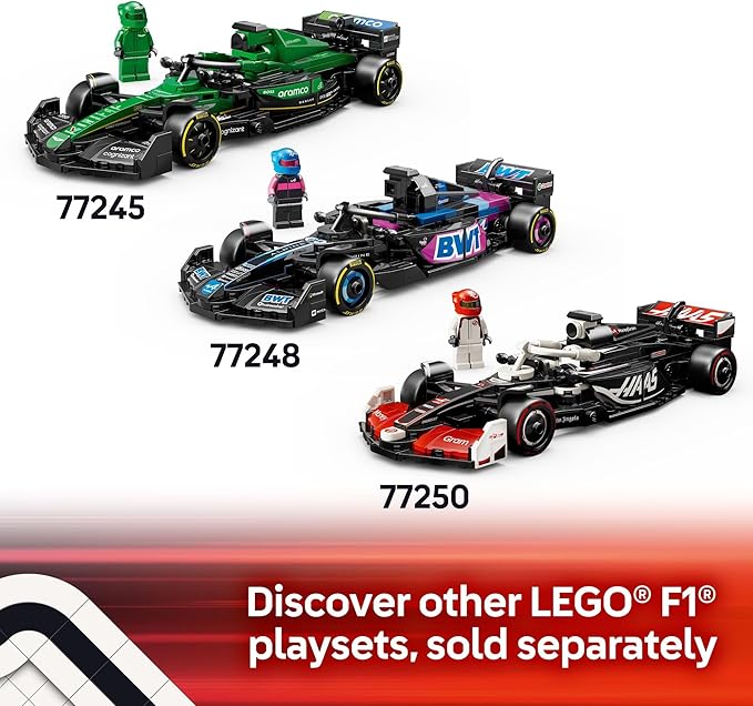 LEGO Speed Champions Ferrari SF-24 F1 Race Car Toys - Building Sets for Kids Boys &amp Girls Ages 10+ - Ferrari F1 Model Car Kits for Display or Play - Gift Ideas for Birthdays and Fans - 77242