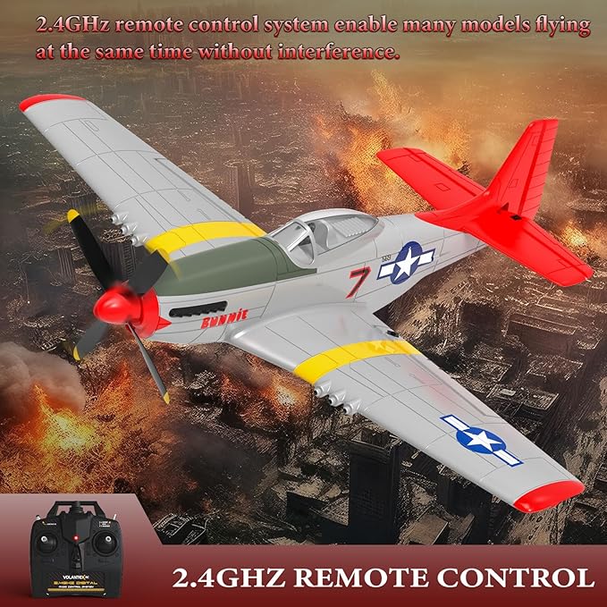 RC Plane 4 Channel Remote Control Airplanes 4-CH RC Airplane Radio Controlled Aircraft for Beginners with Xpilot Stabilization System One Key Aerobatic Airplane