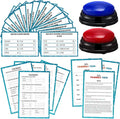 Christian Bible Friendly Feud Game with 2 Answer Buzzers Religious Feud Card Board Game Night Family Church Group Fun Trivia Quiz for Christmas Easter Party Office Class Team Building