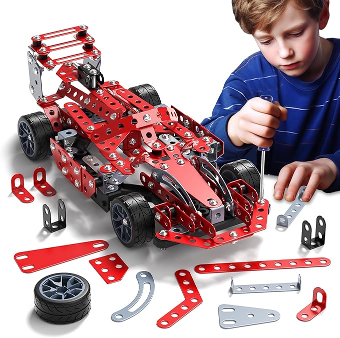STEM Building Projects Toys - Model Car Kit DIY Building STEM Projects Toys for Kids Boys Girls Ages 8-12-16 Assembly Science Kit Model Car Birthday Gift Toy for Kids Boys 8 9 10 11 12 Years Old