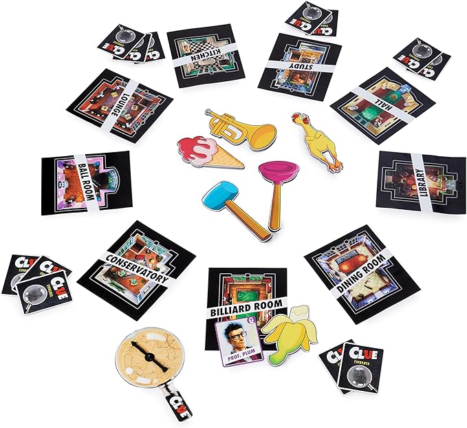 Spin Master Games Clue Giant Edition Family Game for Indoor &amp Outdoor Fun with Big Oversized Board for Family and Kids 2-4 Players Ages 6 &amp Up