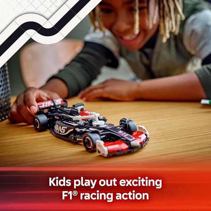 LEGO Speed Champions MoneyGram Haas F1 Team VF-24 Race Car Toy - Building Set for Kids Boys &amp Girls Ages 10+ - Toy Car for F1 Fans - Gift Idea for Birthday - 77250
