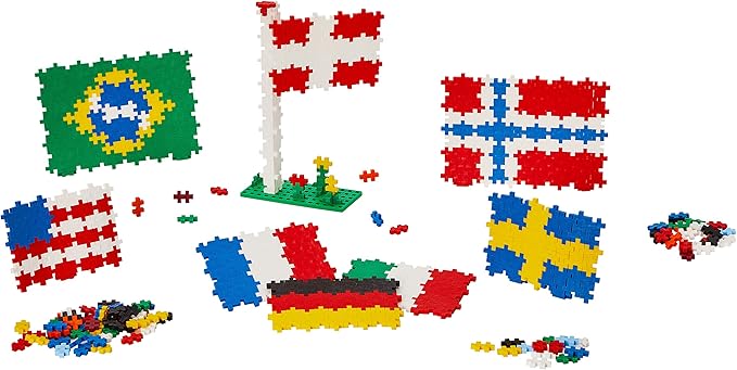 Plus Plus - 700-piece World Flags Discovery Kit - Building Set - PP3932