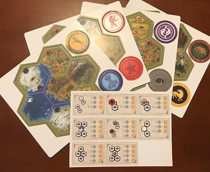 Stonemaier Games: Scythe Modular Board | Change The Map and Faction Locations to Add Variability to Game Set Up | Add to Scythe (Base Game) | 1-7 Players