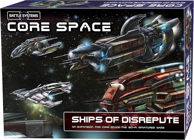 Battle Systems - Core Space First Born - Sci-Fi Miniatures Board Game - Cyberpunk 28mm Science Fiction Figures for 40K Wargame - Tabletop Modular 3D Gaming Terrain - (Ships of Disrepute)