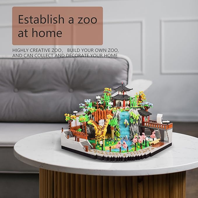 Zoo Micro Building Blocks Set 5000PCS for Adults or Teens Ages of 14+ Animals Park DIY Modle Kit in Living Room or Office Decorative Items Collection Model for Lovers