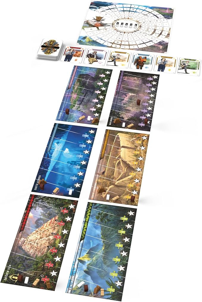 Asmodee Archeos Society Board Game - Archeology Themed Strategy Game Thrilling Exploration &amp Adventure for Kids &amp Adults Ages 12+ 2-6 Players 60 Minute Playtime