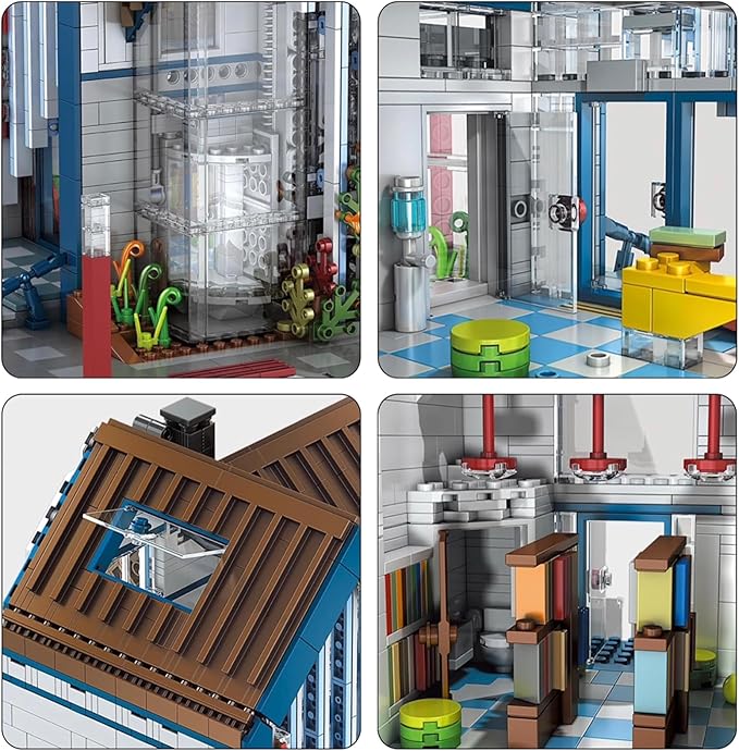 General Jim's Modern Library Glass Modular Building Blocks Set