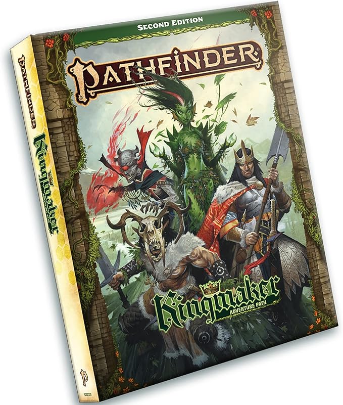 Pathfinder Kingmaker Adventure Path Hardcover - Complete Campaign Levels 1-20 for Second Edition Tabletop RPG