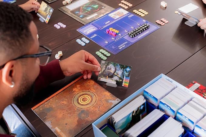 Stonemaier Games: Vantage by Jamey Stegmaier | Cooperatively Explore an Entire Planet from First-Person Perspective | Strategy Board Game for Adults and Family | 1-6 Players 120 Min-180 Min Ages 14+