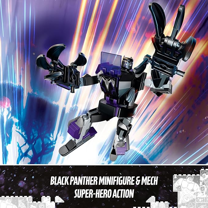 LEGO Marvel Black Panther Mech Armor 76204 Building Kit Collectible Mech and Minifigure for Super-Hero Kids Aged 7+ (124 Pieces)