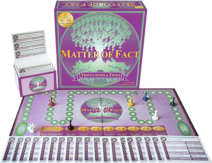 Matter of Fact — Fast-Paced Rapid-Fire Trivia Challenge with Quirky Categories — Adult &amp Family Game Night Fun