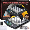 Talking Chess Academy with Voice Teaching System Electronic Chess Set with Strong Magnetic Pieces Electronic Chess Board with Rating ELO 2000 Smart Chess Board Great for Brain Training