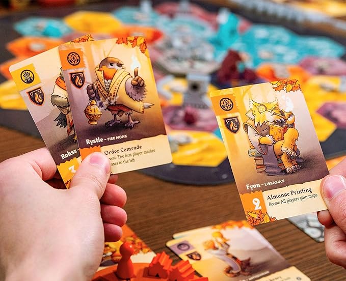 Outlandish Games: Defenders of The Wild - Fantasy Area Control Board Game Card Driven Co-Op Game of Animals Against Machines Age 14+ 1-4 Players