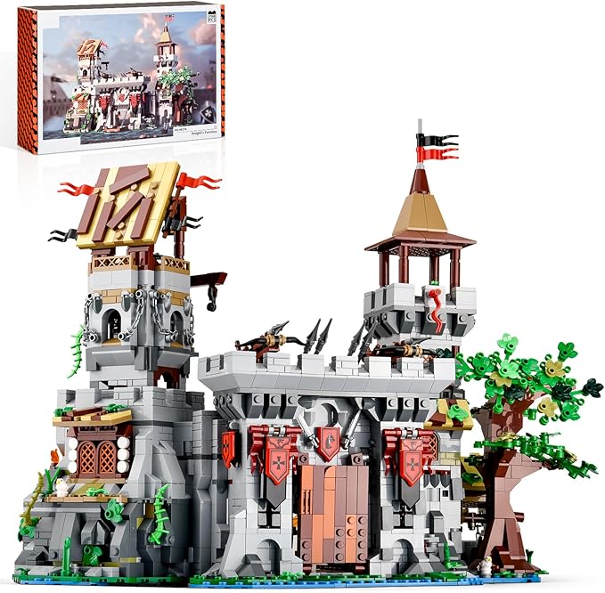 BNG Medieval Castle Building Set for Adult2 in 1 Knights Castle Building BlocksHouse Architecture Collection ToyHome Office Decor and Creative Gift for Teen 14+(2568PCS)