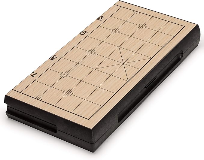 Yellow Mountain Imports Chinese Chess (Xiangqi) Magnetic Travel Set (12.2 Inches) - Compact Folding Board Game Set