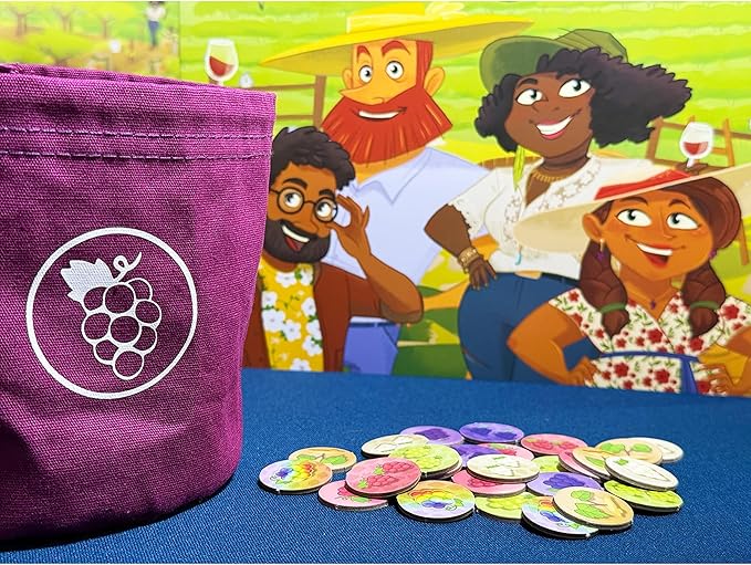 Pencil First Games: Vineyard - A Wine-Making Board Game Worker Placement Push Your Luck Upgrade-As-You-Play Card Management Ages 13+ 1-4 Players