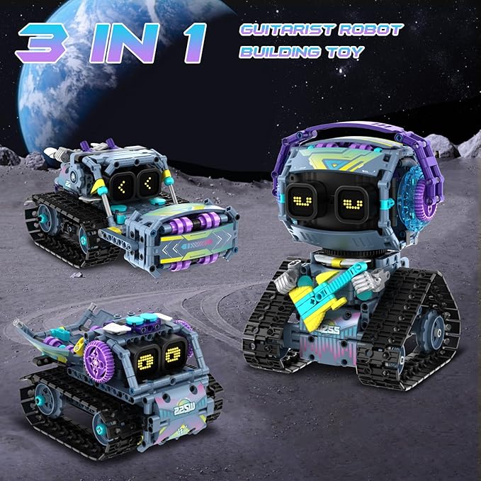 STEM Robot Building Kit for Kids 6-143in1 Remote &amp APP Controlled STEM Rock Robot/Truck/Road Roller Building Toys for Kid433 Pcs Building Blocks Set Birthday Xmas Gift Ideas for Boys Girls