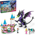 LEGO Disney Princess Maleficent’s Dragon Form Building Set for Kids and Sleeping Beauty Fans Disney Princess Figure Castle Toy Fun Gift Idea for Girls and Boys Ages 7 Plus Who Love Aurora 43240
