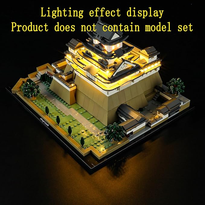 LED Light Kit Compatible with Lego Himeji Castle - Lighting Set for Architecture 21060 (Model Set Not Included)