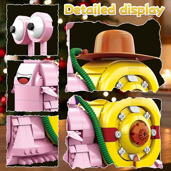 Animal Snail Building Blocks Sets Anime Phone Bug Model Toys Gift for Adults Teens 573 PCS