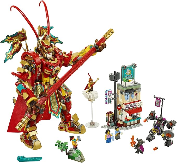 LEGO Monkie Kid: Monkey King Warrior Mech 80012 Toy Building Kit (1629 Pieces)