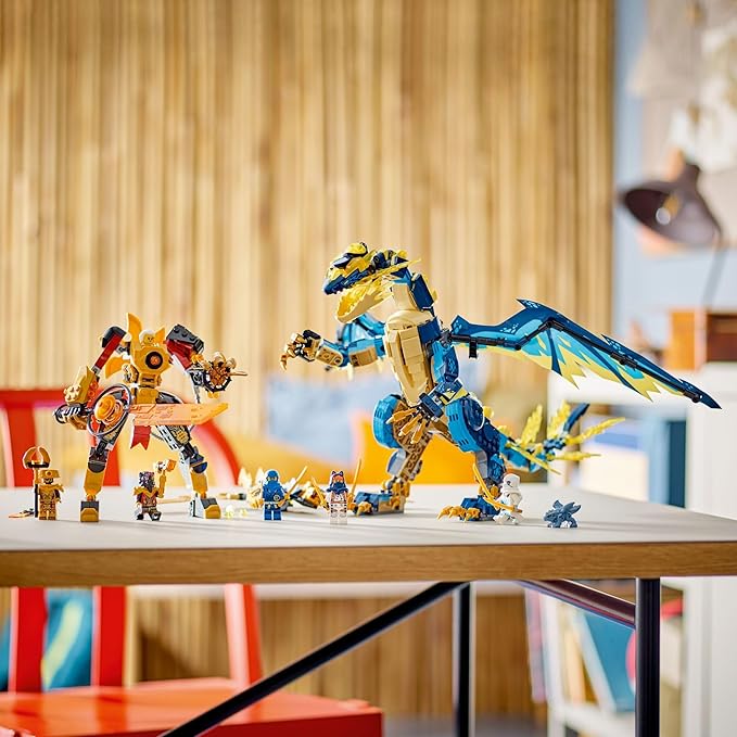 LEGO NINJAGO Elemental Dragon vs. The Empress Mech 71796 Building Toy Set Features a Dragon Mech Ninja Flyer and 6 Minifigures Gift for Boys and Girls Ages 9+ Who Love Ninja Warriors