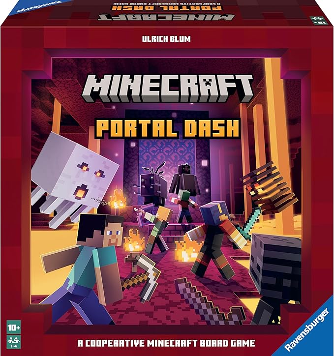 Ravensburger Minecraft: Portal Dash - Engaging Family Board Game for Kids and Adults | Adventure-Packed Gameplay | Ideal Gift for Minecraft Enthusiasts | Suitable for Age 10 and Above