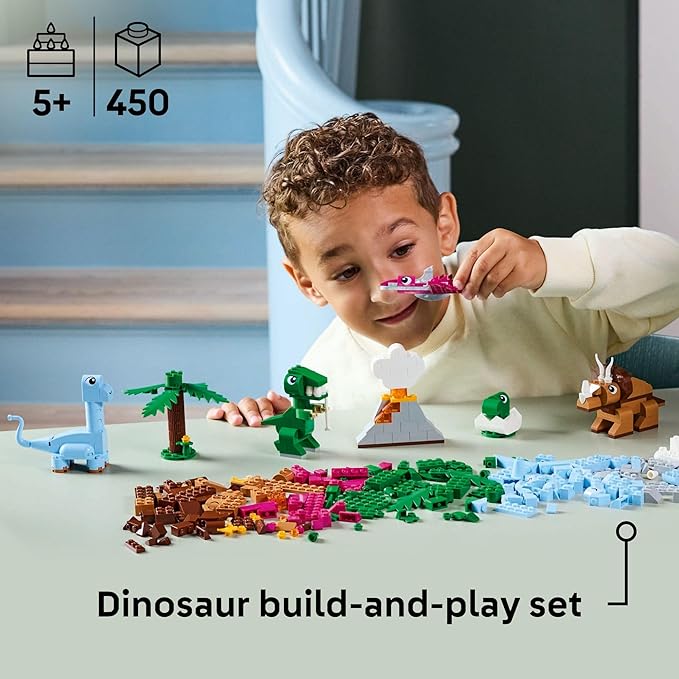 LEGO Classic Creative Dinosaurs Toy - Building Blocks for Kids Boys and Girls Ages 5+ - Learning and Educational Toy for Preschool - Gift Idea for Birthdays - 11041