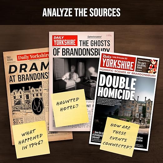 PROFILER - The Ghosts Of Brandonsbury : Discover the secrets of a doomed hotel – Murder Mystery Games for Adults – Individuals Date Night Family Night