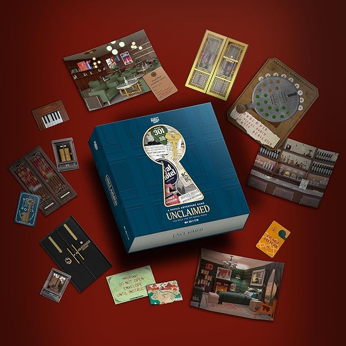 Professor Puzzle: Unclaimed: The Mystery of The Royal Hotel - A Puzzle Adventure Game Fast-Paced Treasure-Hunt Investigation Ages 12+ 1-4 Players