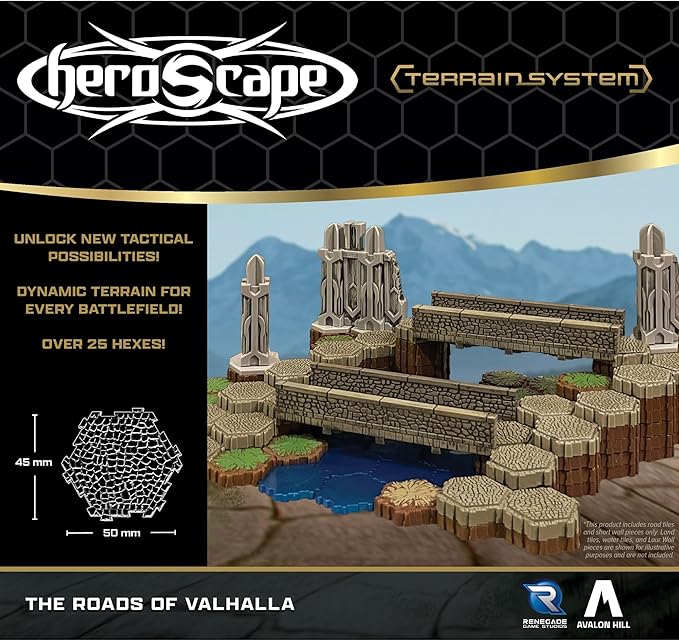 Renegade Game Studios Heroscape Roads of Valhalla Terrain Expansion Add-on for Board Game