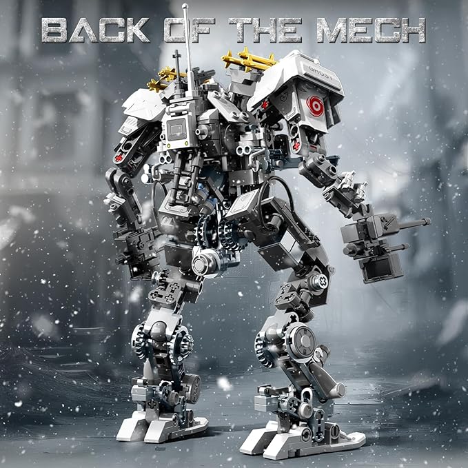 HIGH GODO Ghost Killer Mech Robot Transforming Building Blocks Set for Adults City Warrior Justice Hero Soldier Mech Model Building Kit Cool Creative Robots Toys Gift for Teens 466 Pieces