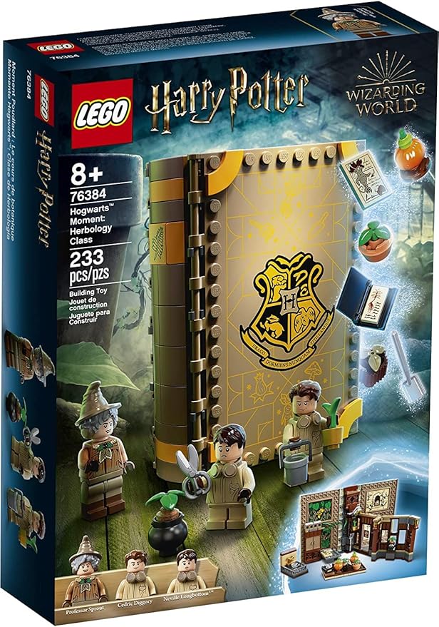 LEGO Harry Potter Hogwarts Moment: Herbology Class 76384 Professor Sprout’s Classroom in a Brick Book Playset New 2021 (233 Pieces)