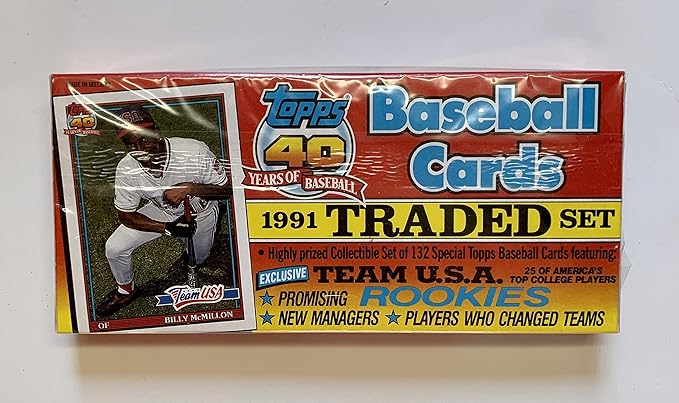 Topps 1991 Traded Baseball Set 132 Cards - Sealed